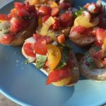 strawberry basil bruschetta