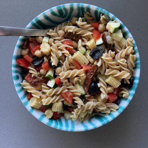 high protein pasta salad