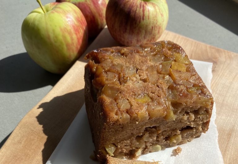 spiced apple pear loaf