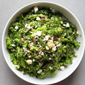 asparagus kale salad