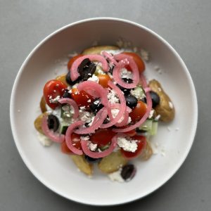 healthy loaded potato bowls