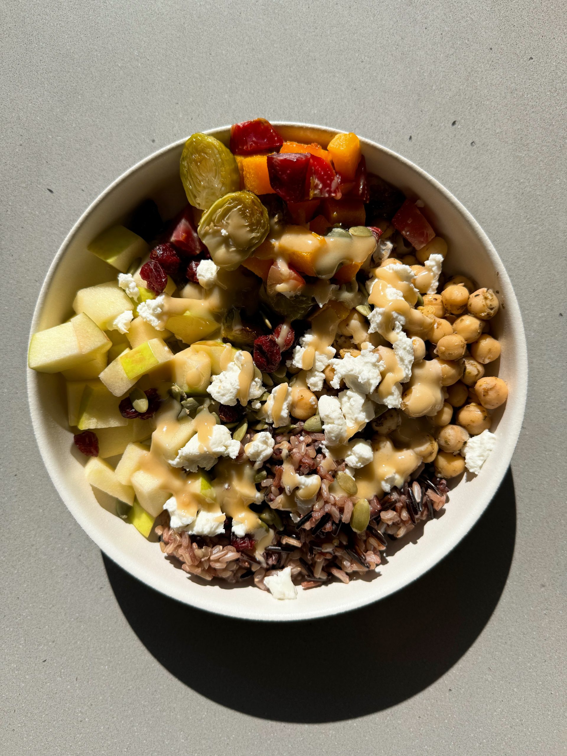 IMG_1092 fall harvest bowl with maple tahini dressing