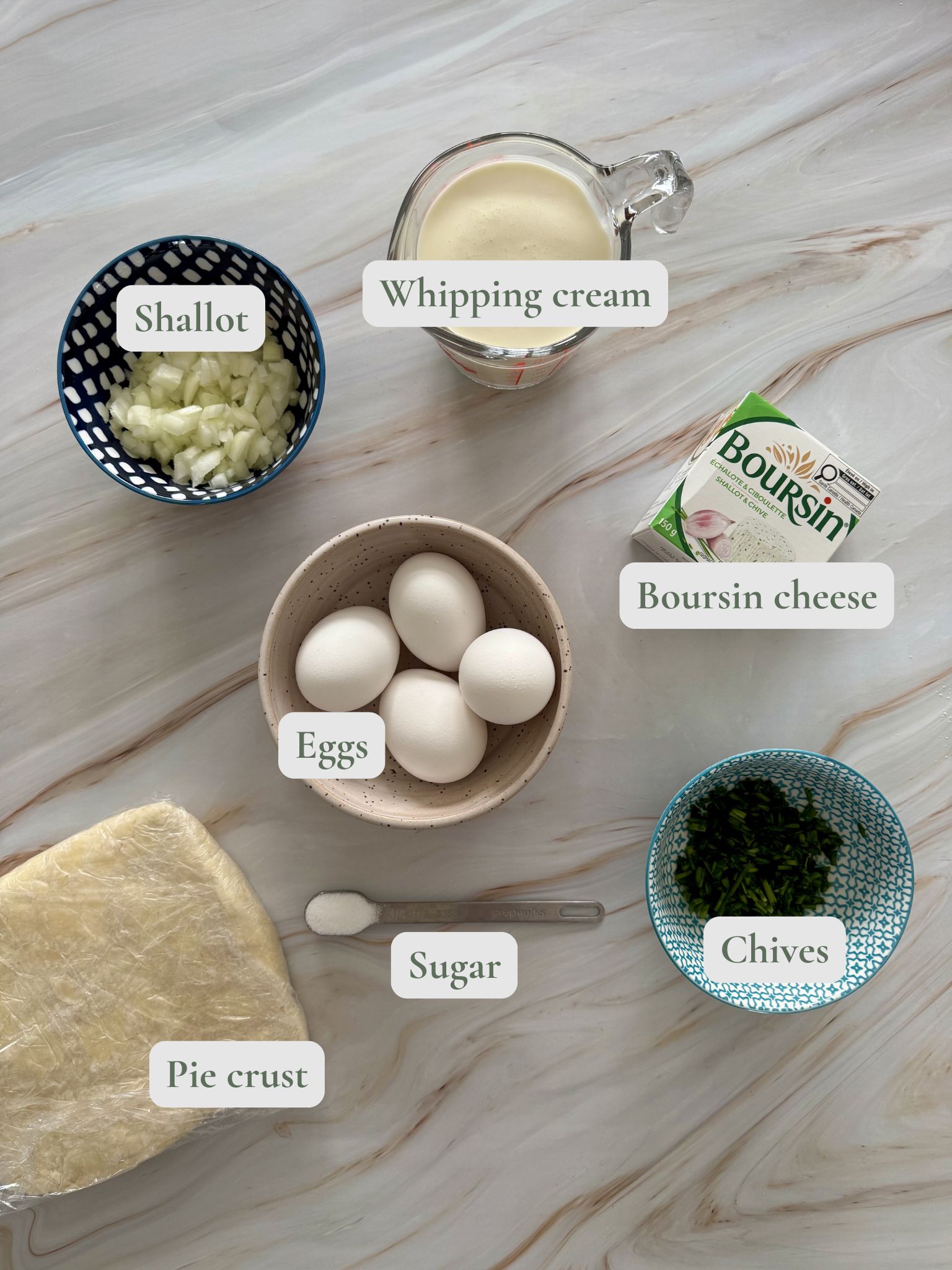 labelled ingredients.