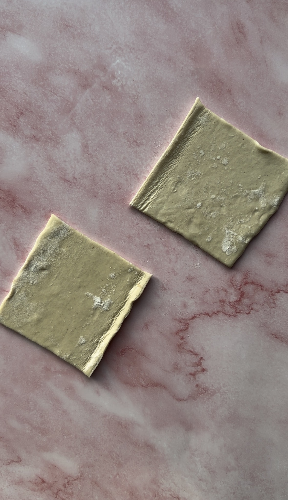 2 squares of puff pastry.