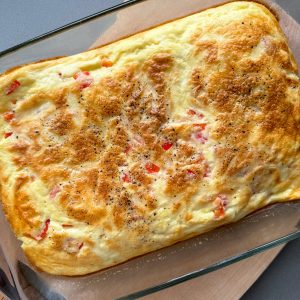cottage cheese and egg high protein breakfast bake