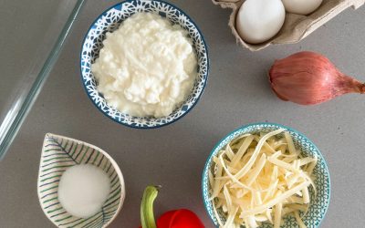 High Protein Breakfast Bake (eggs & cottage cheese)